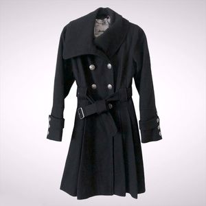 GUESS Double Breasted Military Peacoat